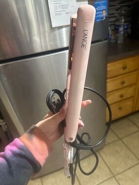 L'ANGE Pink Ceramic Hair Straightener Flat Iron
